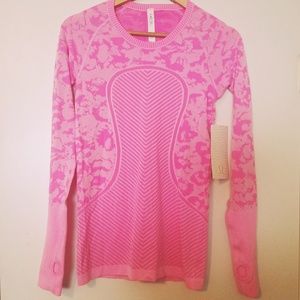 Lululemon Athletica Pink Long-Sleeved Top